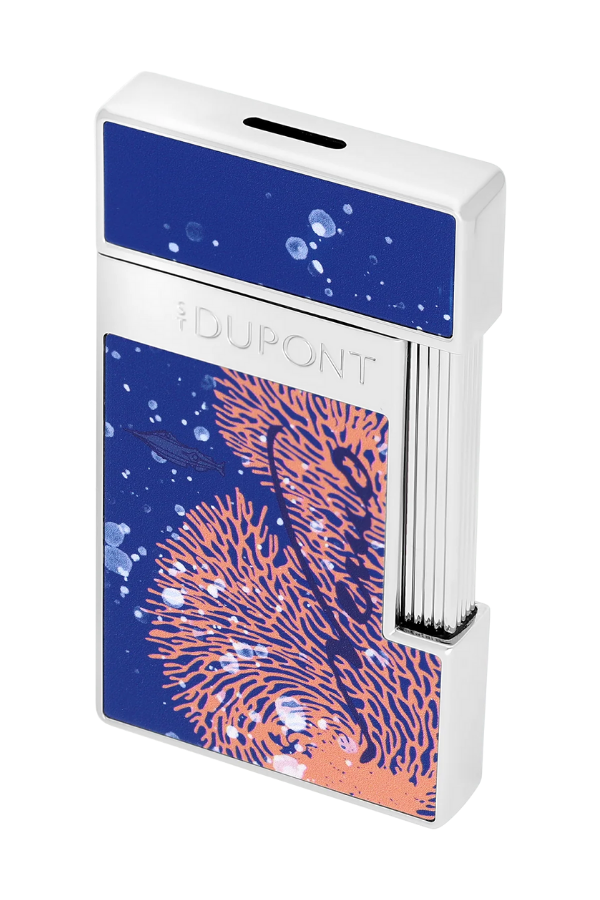 TR9122,S.T. Dupont Slimmy 20.000 Leagues Under the Seas Mavi Puro Çakmağı 28053