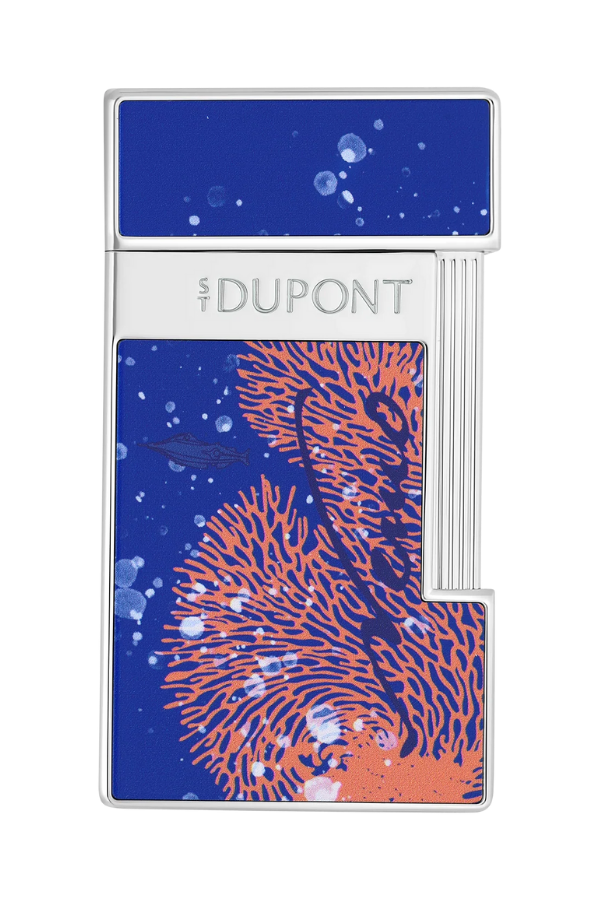 TR9122,S.T. Dupont Slimmy 20.000 Leagues Under the Seas Mavi Puro Çakmağı 28053