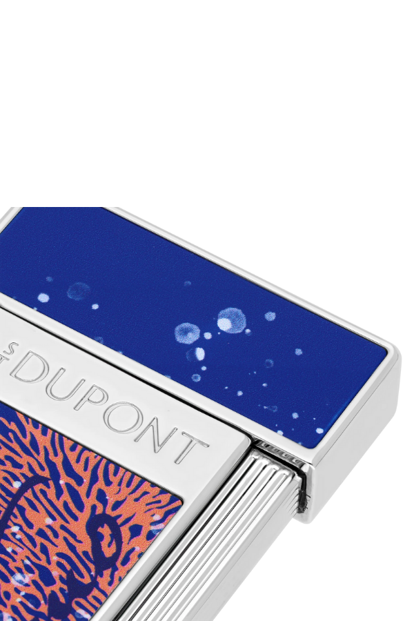 TR9122,S.T. Dupont Slimmy 20.000 Leagues Under the Seas Mavi Puro Çakmağı 28053