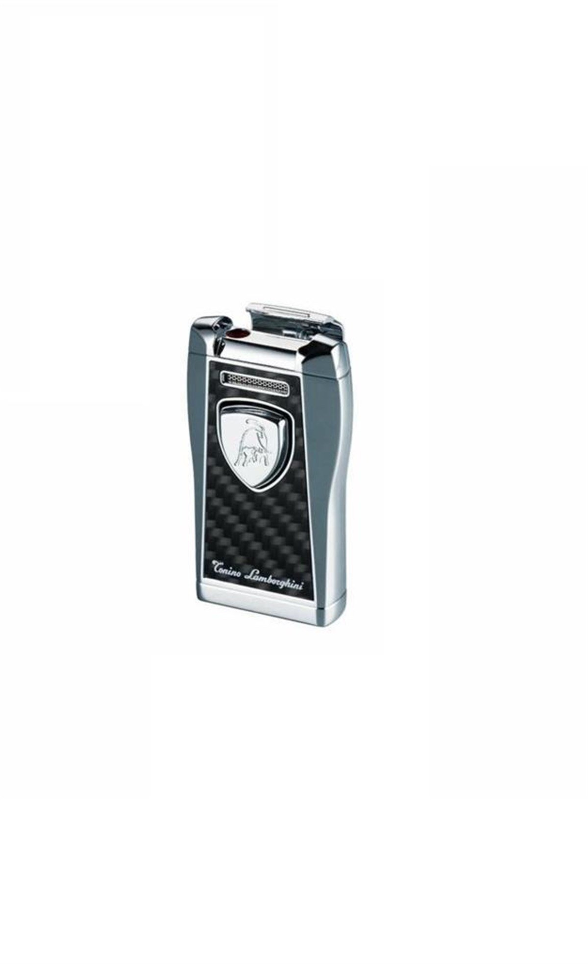 TR2193,Tonino Lamborghini Tek Torch Desenli Gümüş Puro Çakmağı