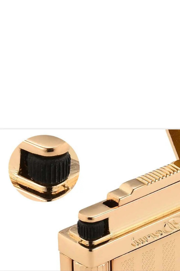 TR7605,Vindiesel Soft Flame Gold Çizgili Çakmak