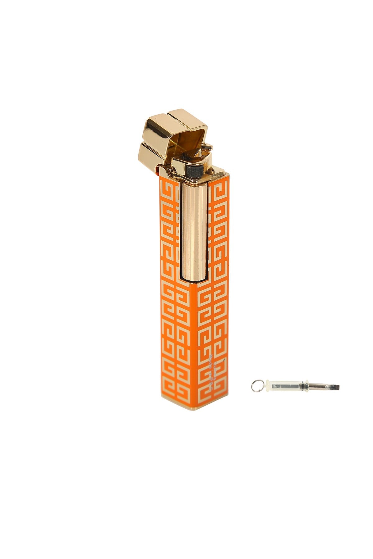 TR4779,Vindiesel Soft Flame Turuncu Desenli Çakmak