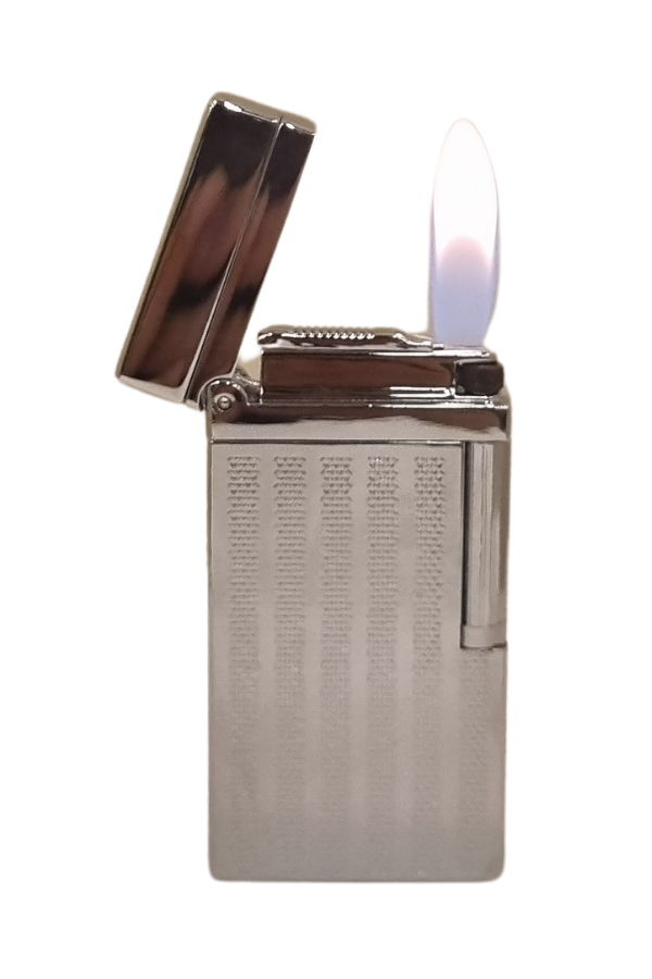 TR7606,Vindiesel Soft Flame Gümüş Çizgili Çakmak