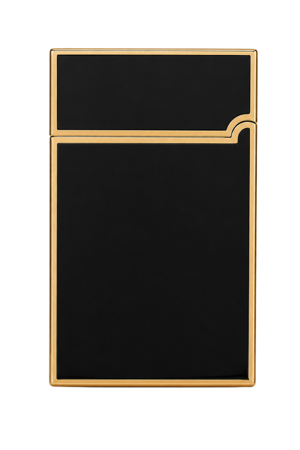 TR10007,Vindiesel Siyah Gold Soft Flame Metal Çakmak