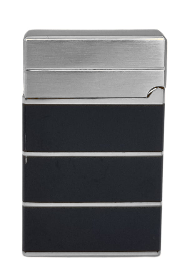 TR7700,Vindiesel Soft Flame Siyah-Gümüş Çizgili Çakmak