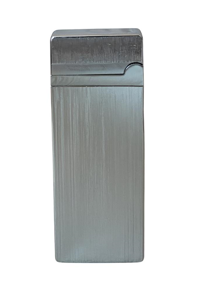 TR6690,Vindiesel Fırçalı Gümüş Slim Soft Flame Çakmak