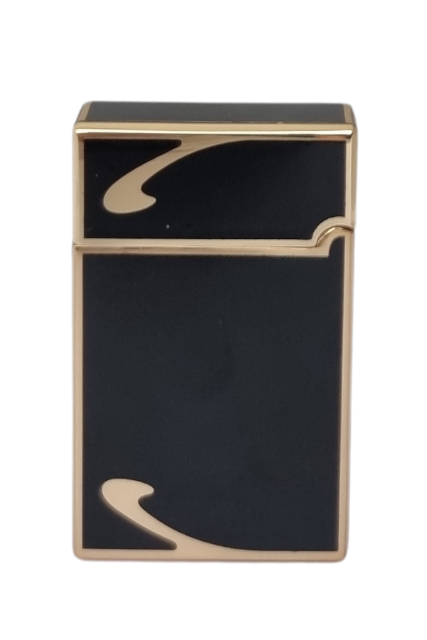 TR7687,Vindiesel Soft Flame Siyah-Gold Desenli Çakmak