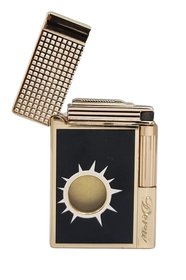 TR7688,Vindiesel Soft Flame Siyah-Gold Desenli Çakmak