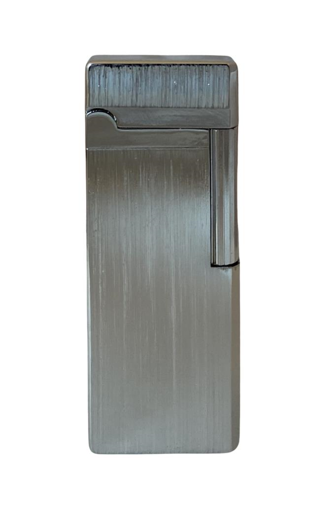 TR6690,Vindiesel Fırçalı Gümüş Slim Soft Flame Çakmak