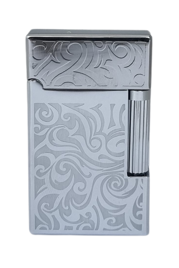 TR7675,Vindiesel Soft Flame Gümüş Desenli Çakmak