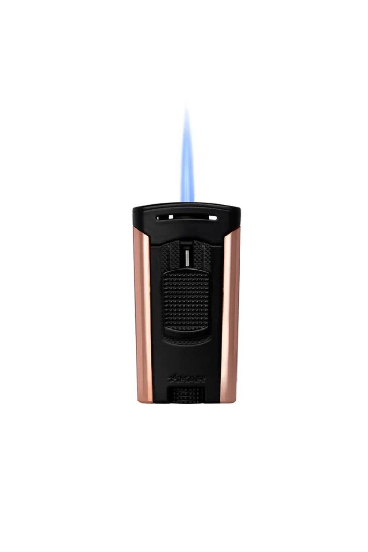 TR5167,Xıkar Astral Sıngle Sıyah Rose Gold Çakmak