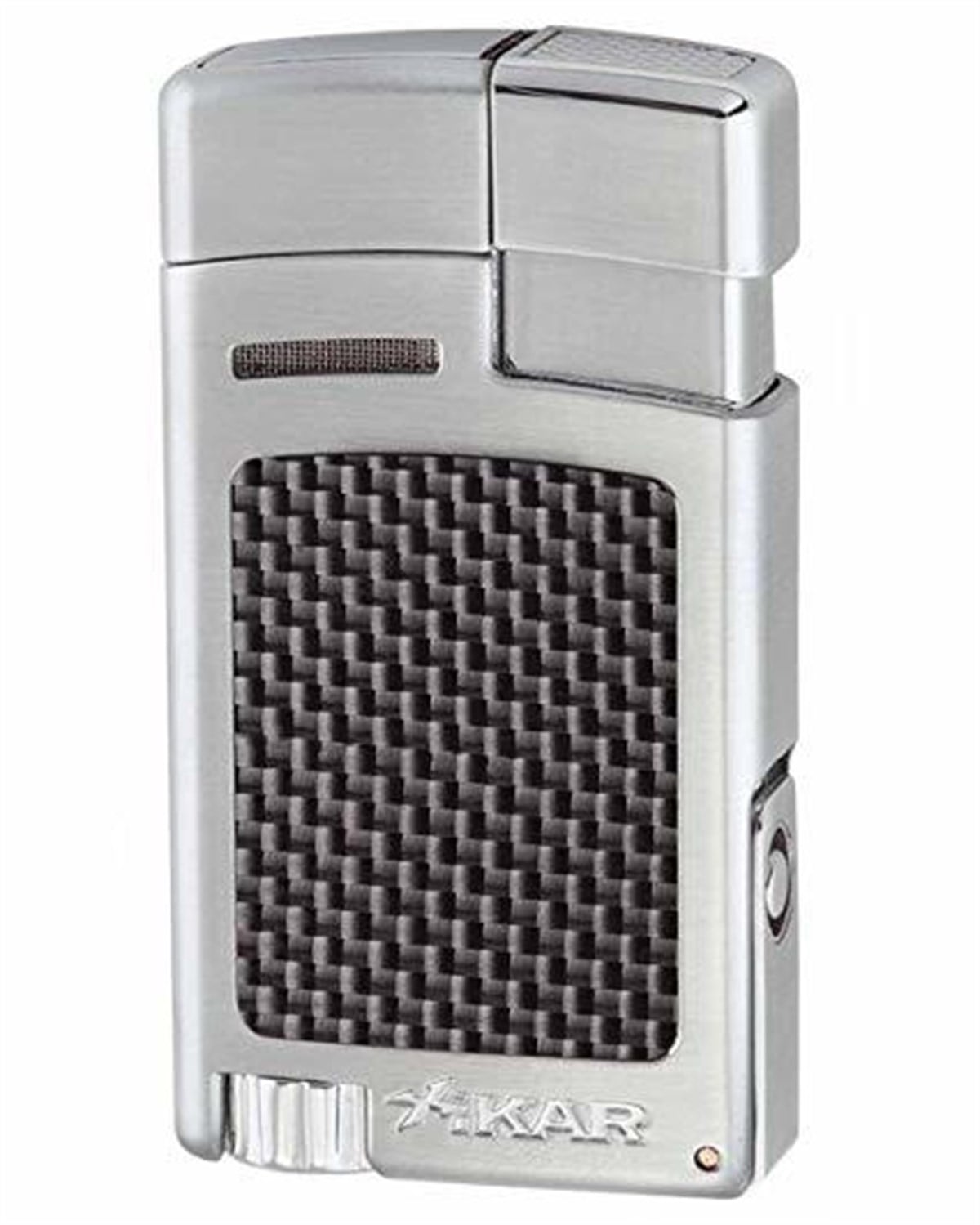 TR1249,Xikar Forte Tek Torch Gümüş Carbon Puro Çakmağı