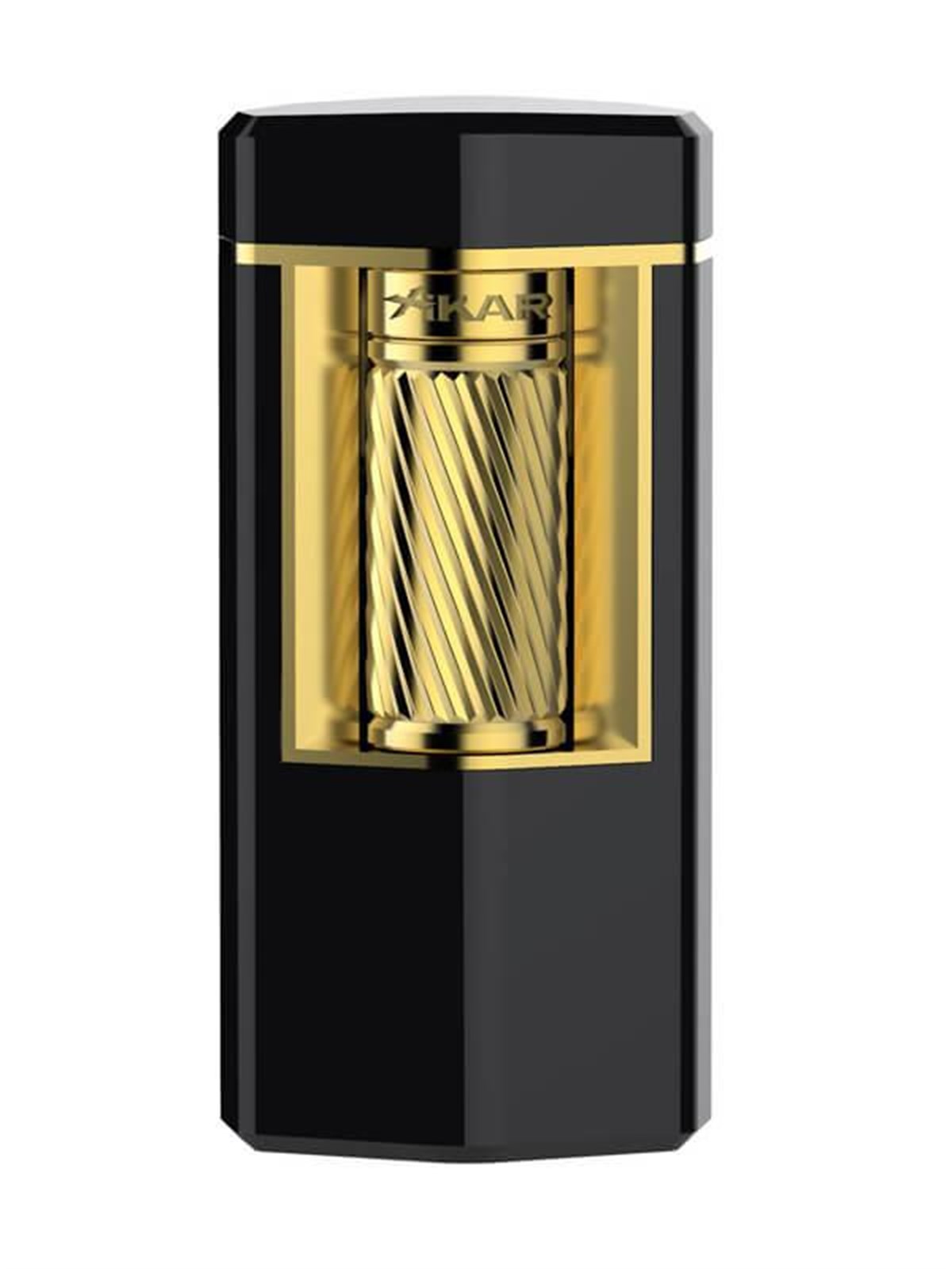 TR2816,Xikar Meridian Single Lighter Siyah Gold Puro Çakmağı