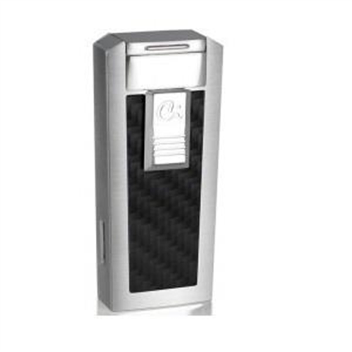 TR1923,Caseti Üç Torch Gümüş-Siyah Puro Çakmak CA0439001