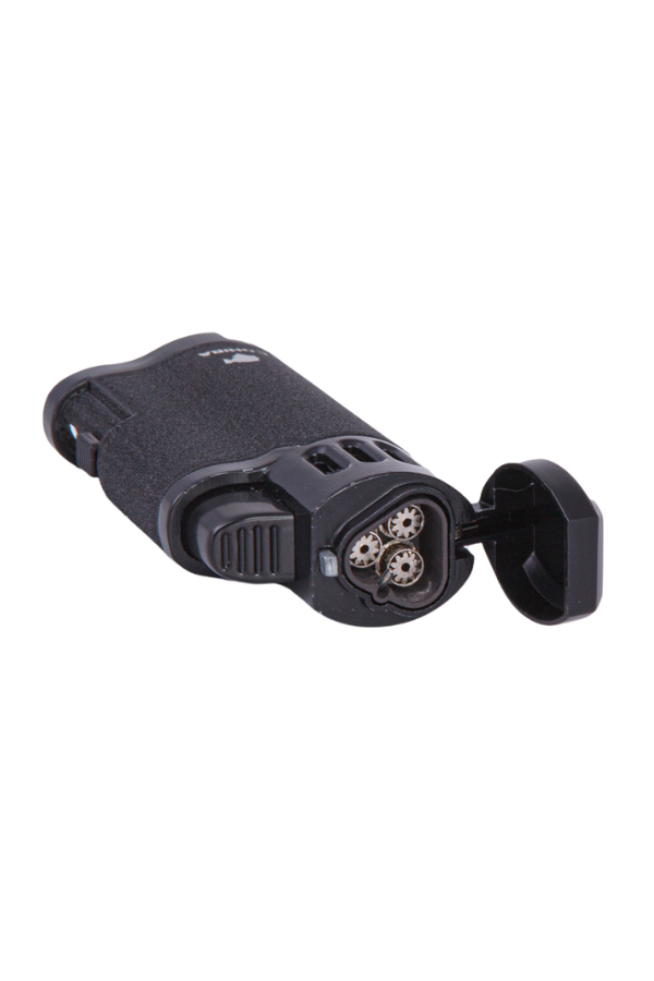 TR7889,Cohiba 3 Torch Pürmüz Mat Siyah Metal Puro Çakmağı