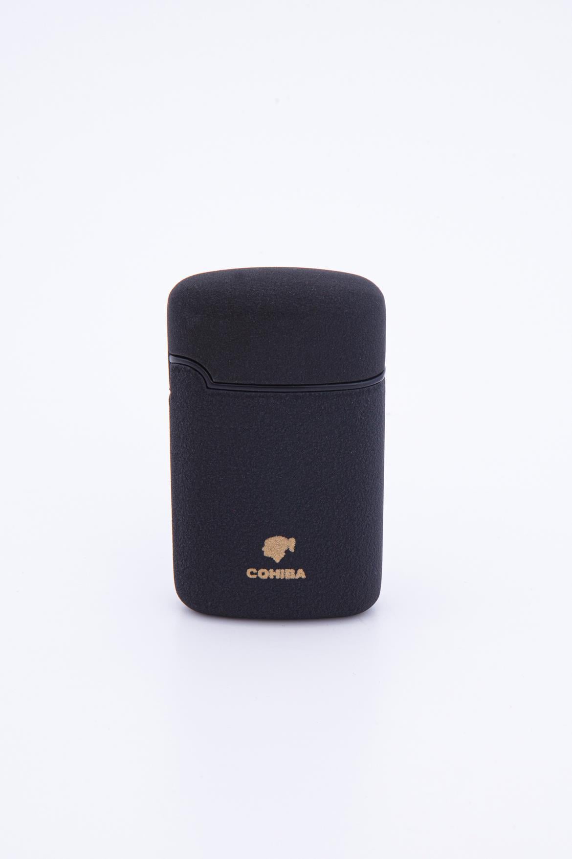 TR7337,Cohiba 3 Torch Pürmüz Parlak Siyah Metal Puro Çakmağı