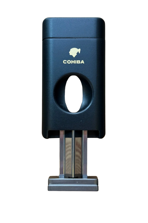 TR8935,Cohiba 3 Torch Pürmüz V Kesicili Siyah Puro Çakmağı