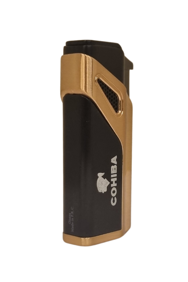 TR7621,Cohiba 3 Torch Pürmüz Siyah-Bronz Puro Çakmağı