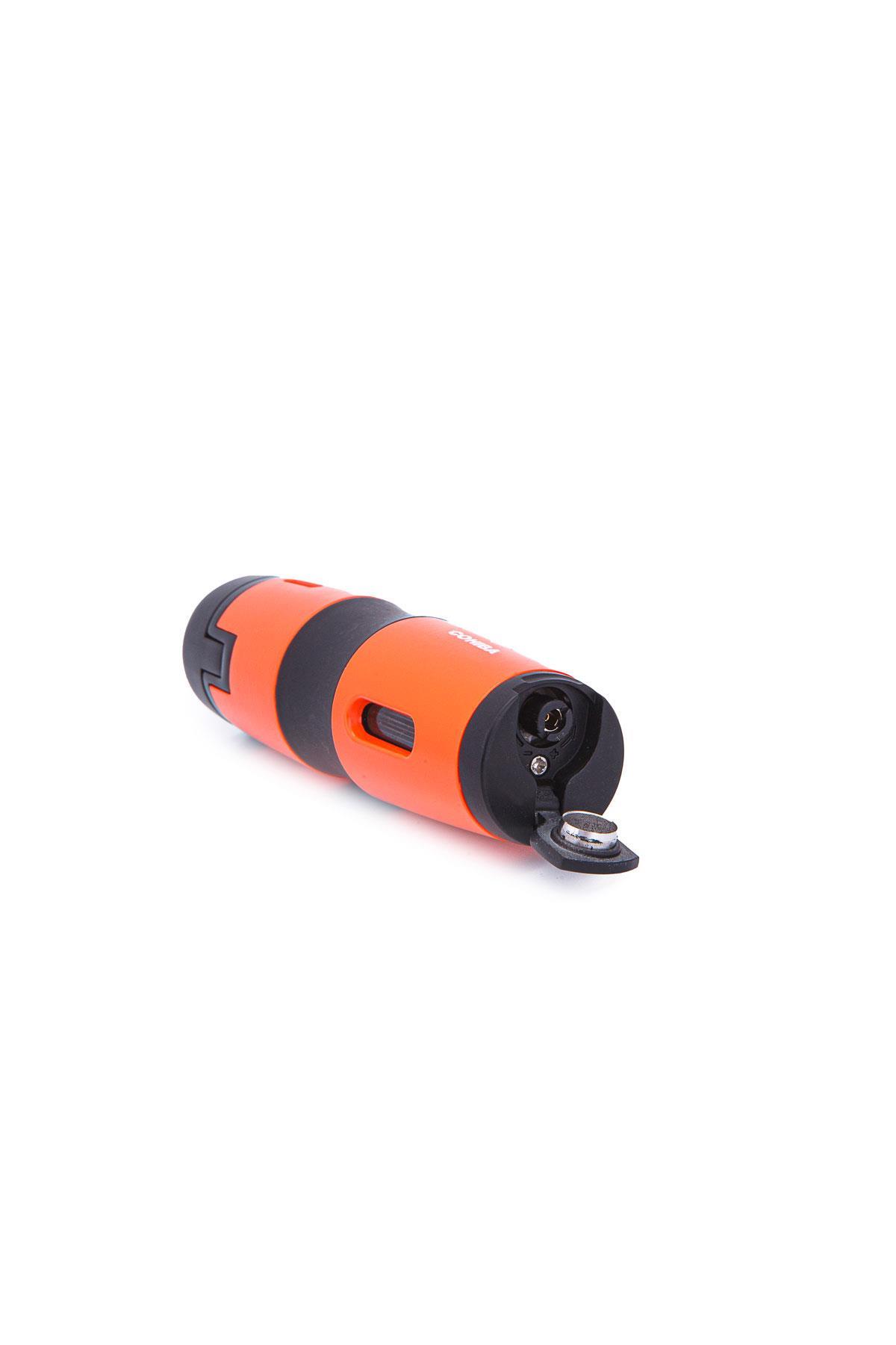TR7227,Cohiba 3 Torch Pürmüz Turuncu-Siyah Metal Puro Çakmağı