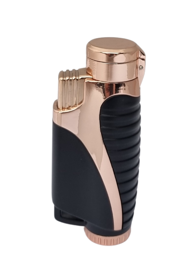 TR7618,Cohiba 3 Torch Pürmüz Siyah-Bronz Puro Çakmağı