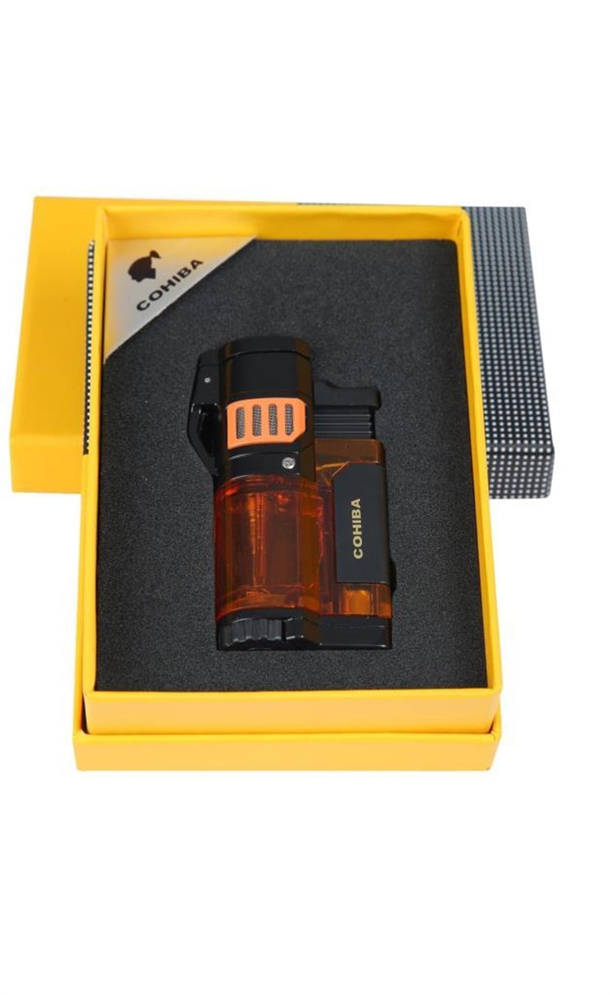 TR1328,Cohiba 3 Torch Siyah Puro Çakmağı