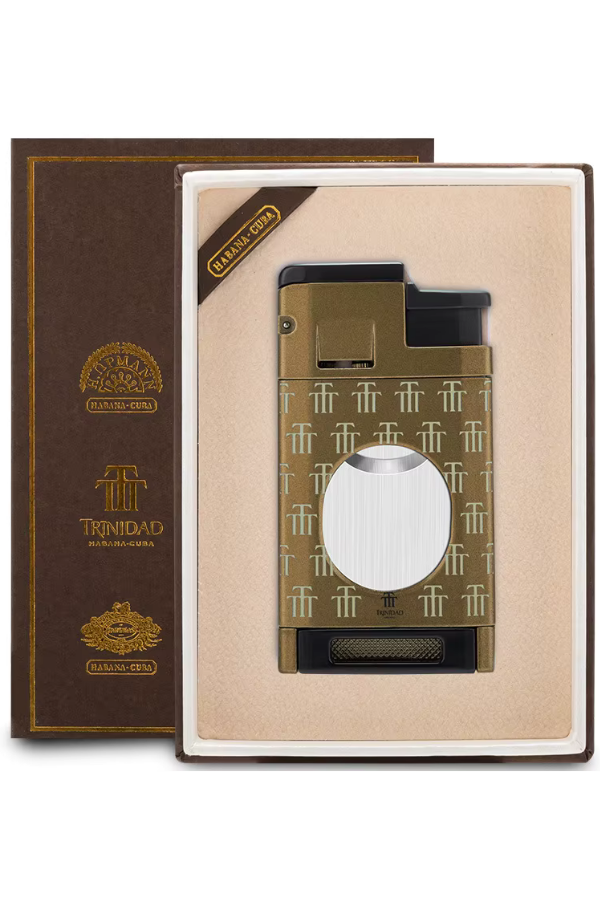 TR7742,Cohiba 3 Torch Pürmüz Limitli Seri Trinidad Siyah Dahili Kesicili Puro Çakmağı