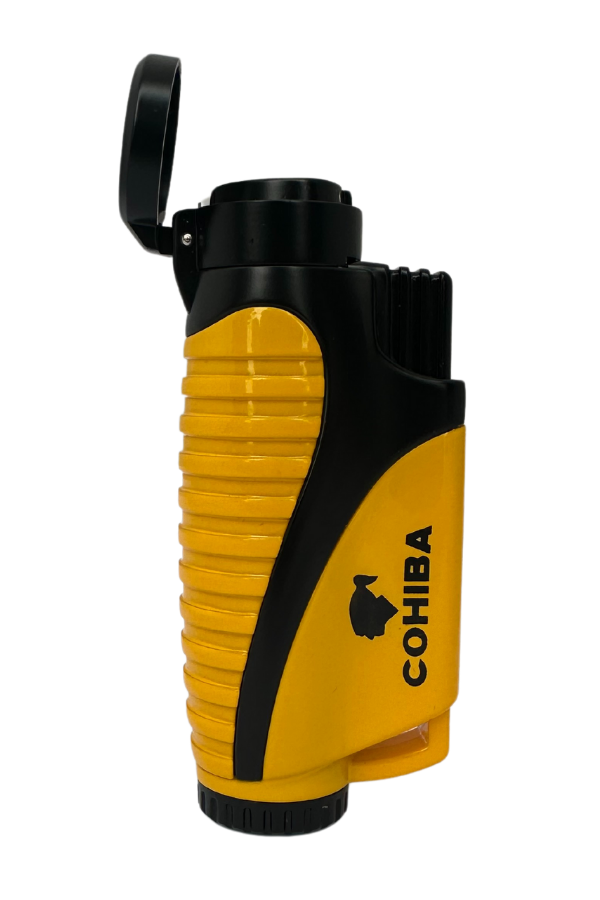 TR7615,Cohiba 3 Torch Pürmüz Sarı Puro Çakmağı