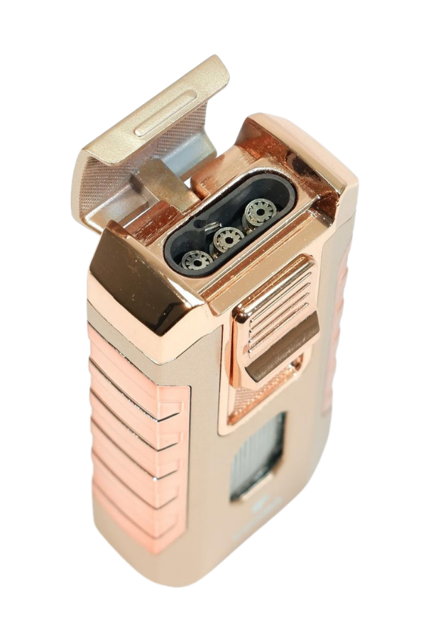 TR9481,Cohiba 3 Torch Pürmüz Bronz Metal Puro Çakmağı