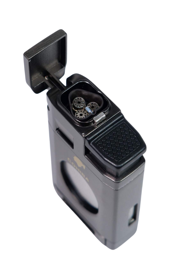 TR8971,Cohiba 3 Torch Pürmüz Gunmetal Puro Çakmağı