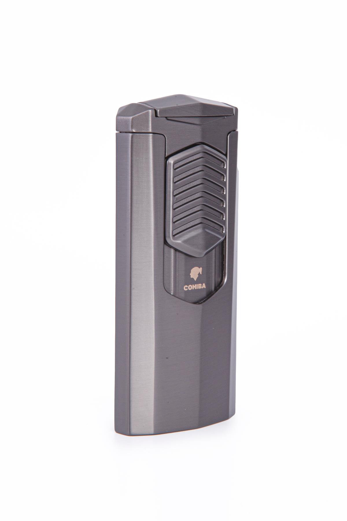 TR7946,Cohiba 3 Torch Pürmüz Gunmetal Metal Puro Çakmağı