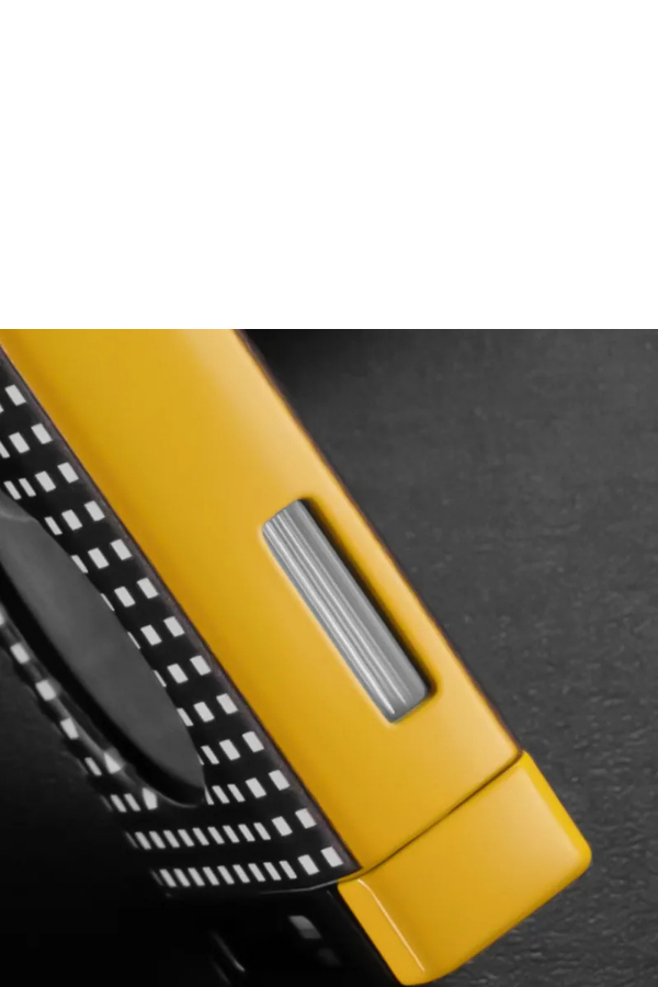 TR7739,Cohiba 3 Torch Pürmüz Limitli Seri Sarı Dahili Kesicili Puro Çakmağı