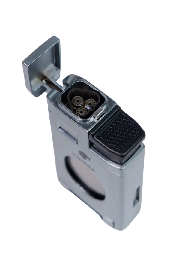 TR8970,Cohiba 3 Torch Pürmüz Gümüş Puro Çakmağı