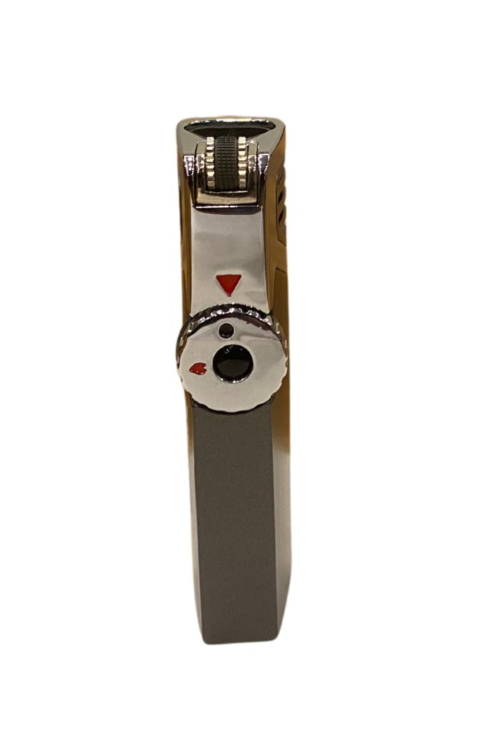 TR6692,Cohiba Gümüş-Gunmetal Dahili Delicili 3 Torch Pürmüz Puro Çakmağı