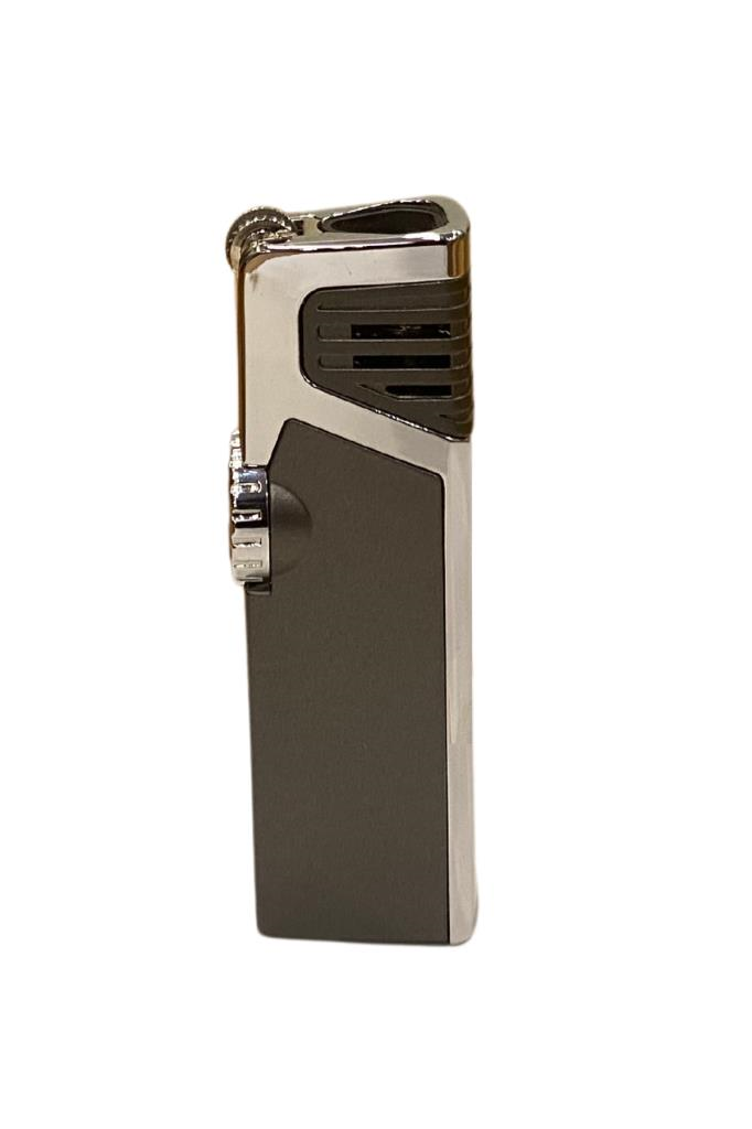 TR6692,Cohiba Gümüş-Gunmetal Dahili Delicili 3 Torch Pürmüz Puro Çakmağı