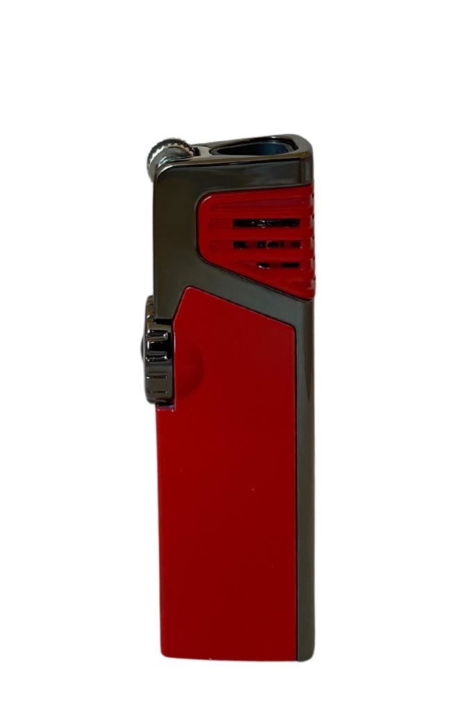 TR6673,Cohiba Gunmetal-Kırmızı Dahili Delicili 3 Torch Pürmüz Puro Çakmağı