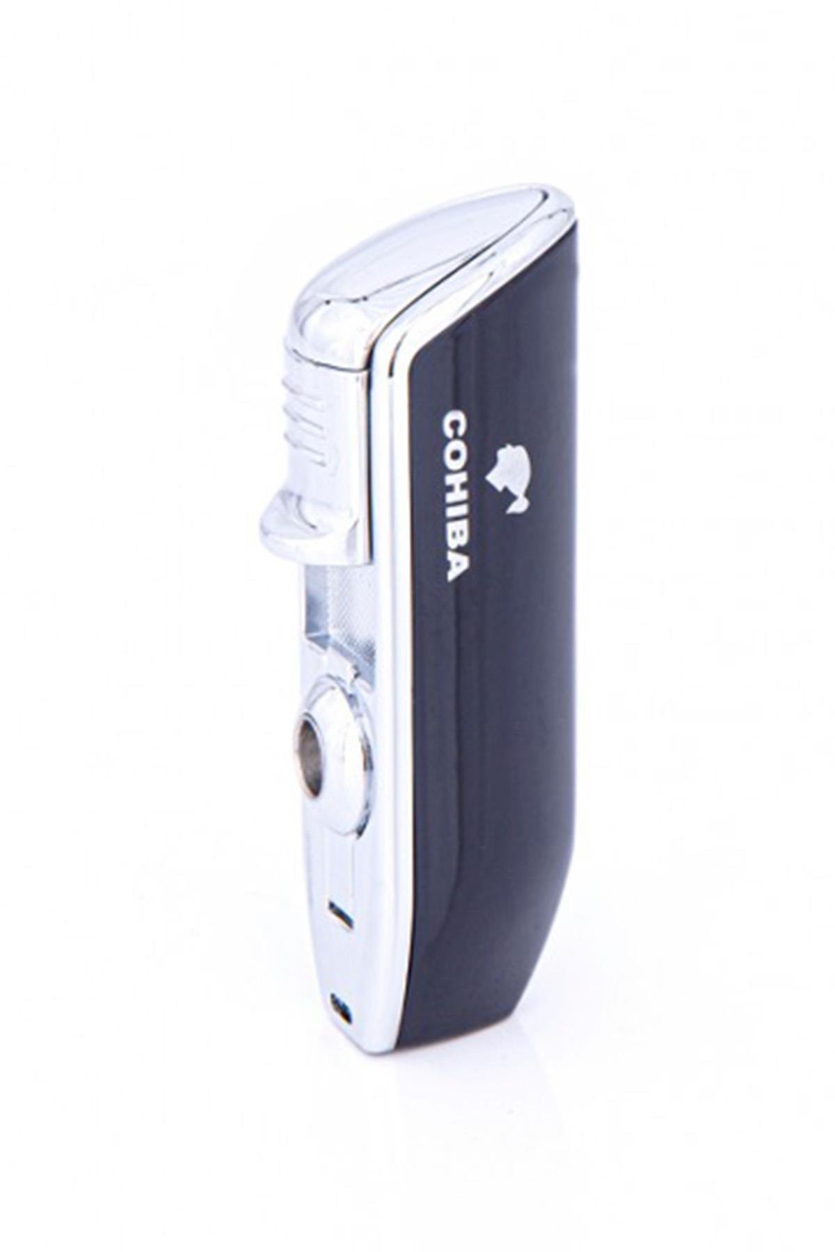 TR630,Cohiba Siyah 3 Torch Pürmüz Yan Ağız Puro Çakmağı
