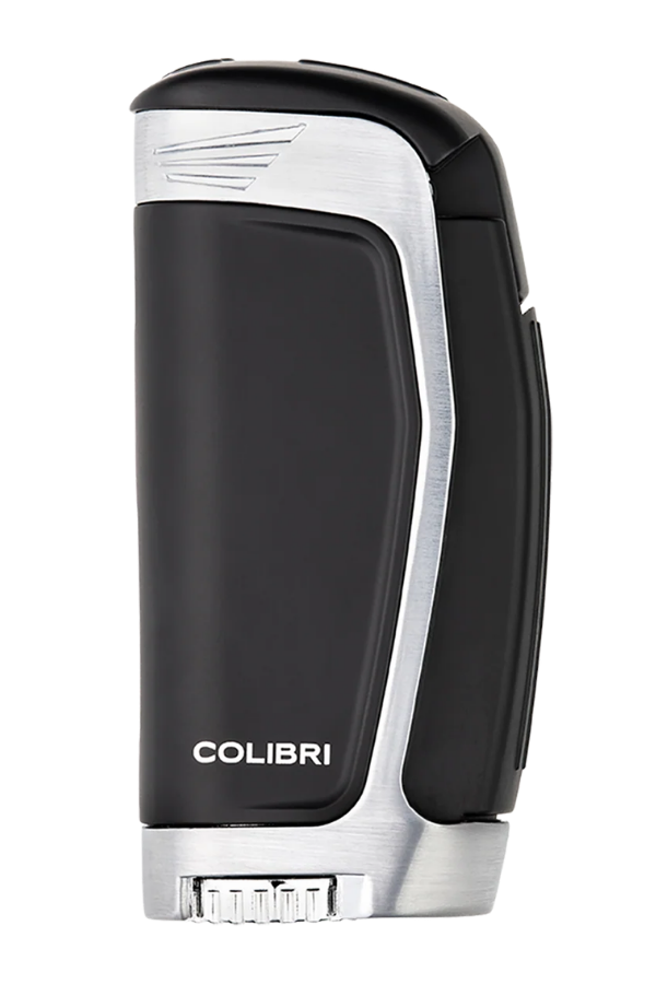 TR9934,Colibri E3 3 Torch Pürmüz Siyah - Krom Puro Çakmağı
