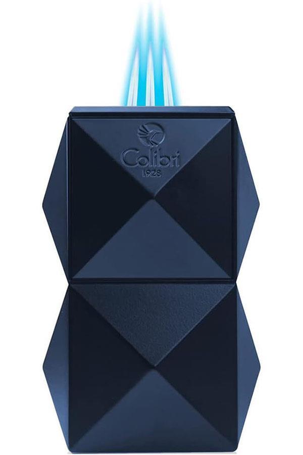 TR6755,Colibri Quasar 3 Torch Pürmüz Mavi Masa Tipi Puro Çakmağı