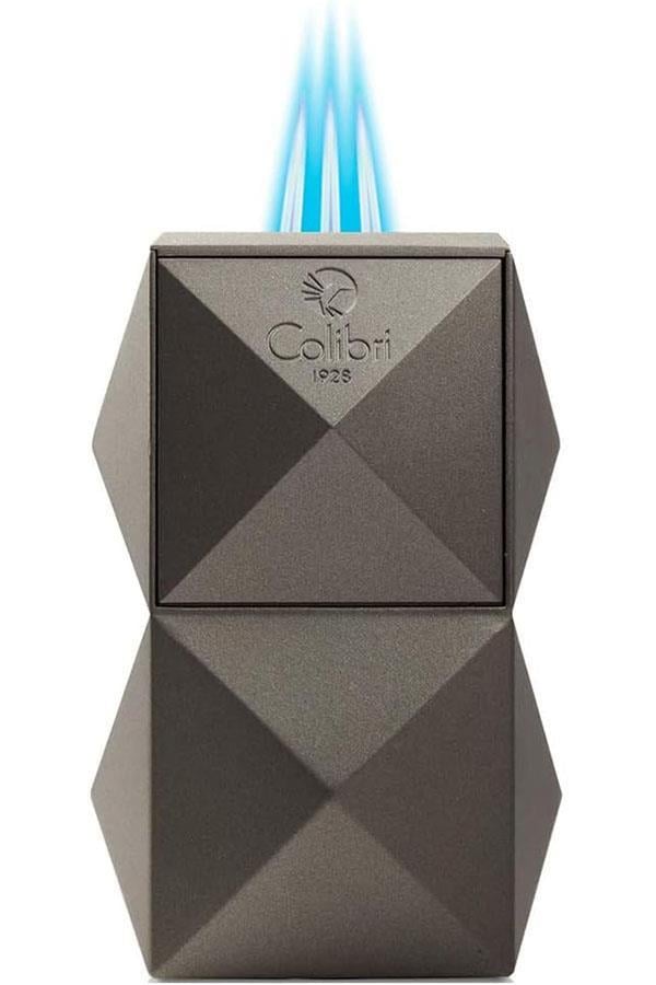 TR6756,Colibri Quasar 3 Torch Pürmüz Gunmetal Masa Tipi Puro Çakmağı