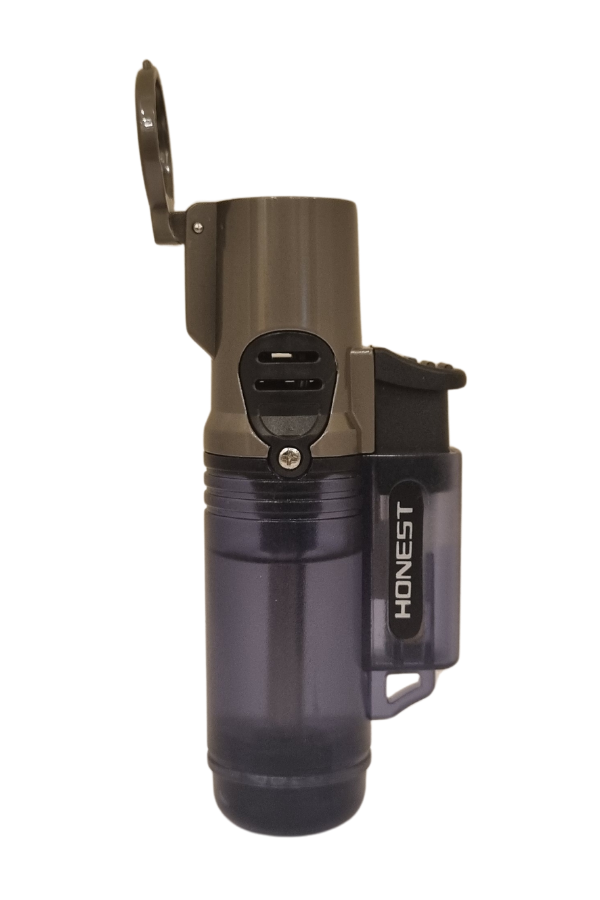 TR7633,Honest 3 Torch Pürmüz Siyah Puro Çakmağı