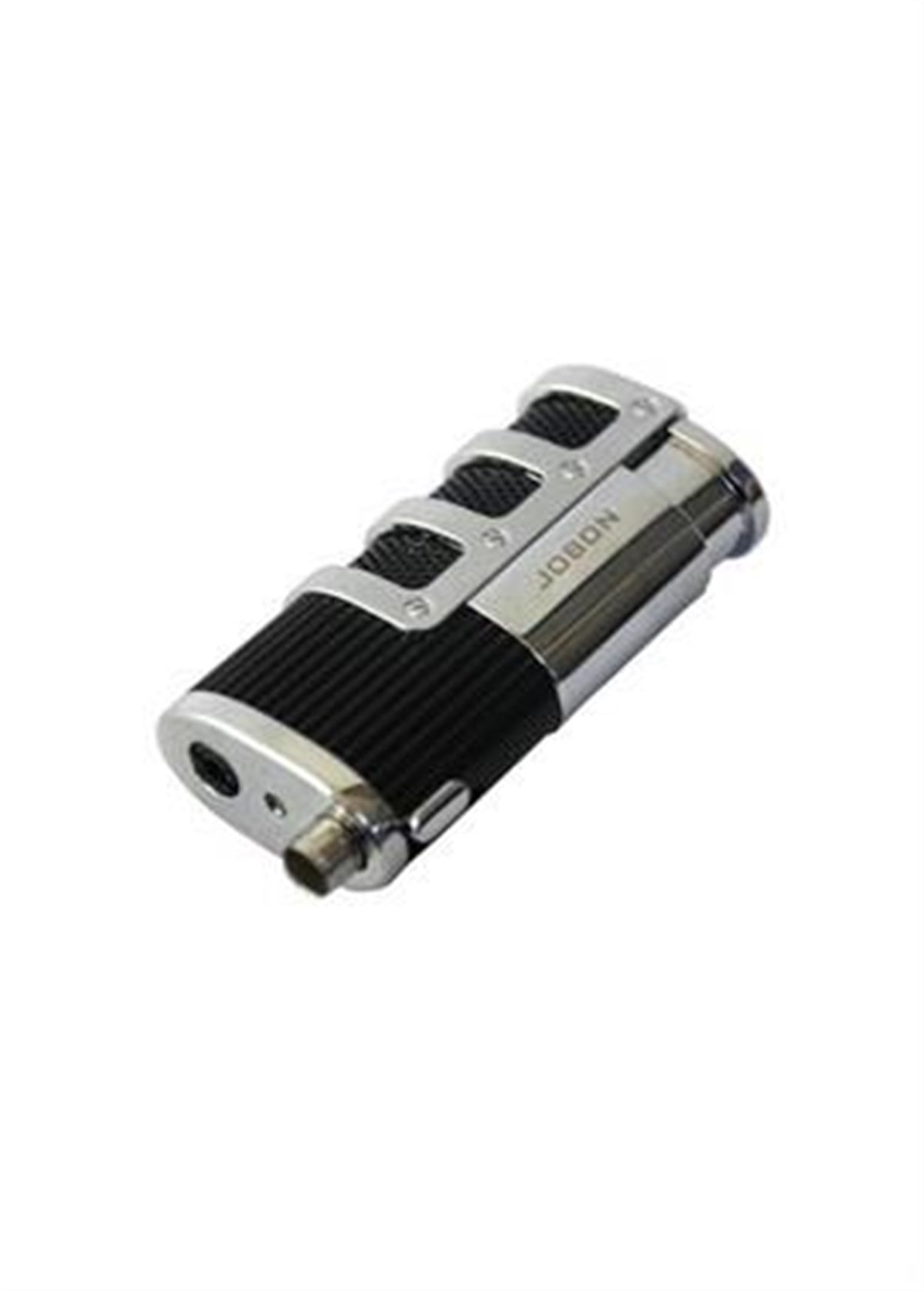 TR1113,Jobon 3 Torch Gümüş-Siyah Puro Çakmak