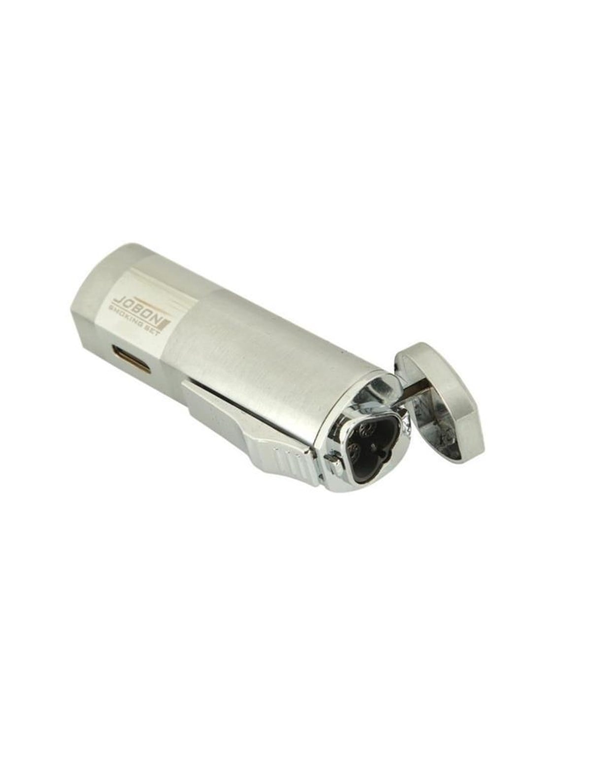 TR1178,Jobon 3 Torch Gümüş Puro Çakmak
