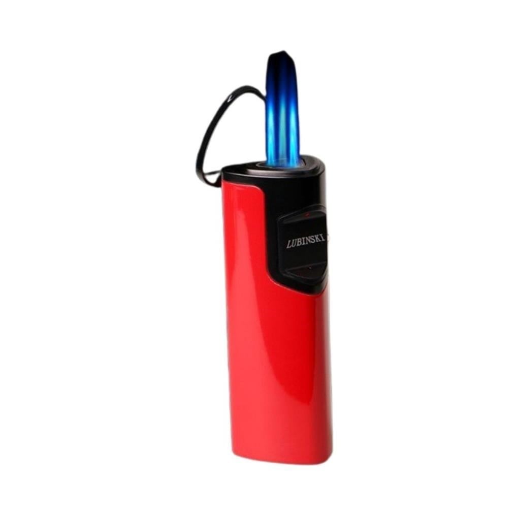 TR883,Lubinski 3 Torch Pürmüz Kırmızı Puro Çakmağı