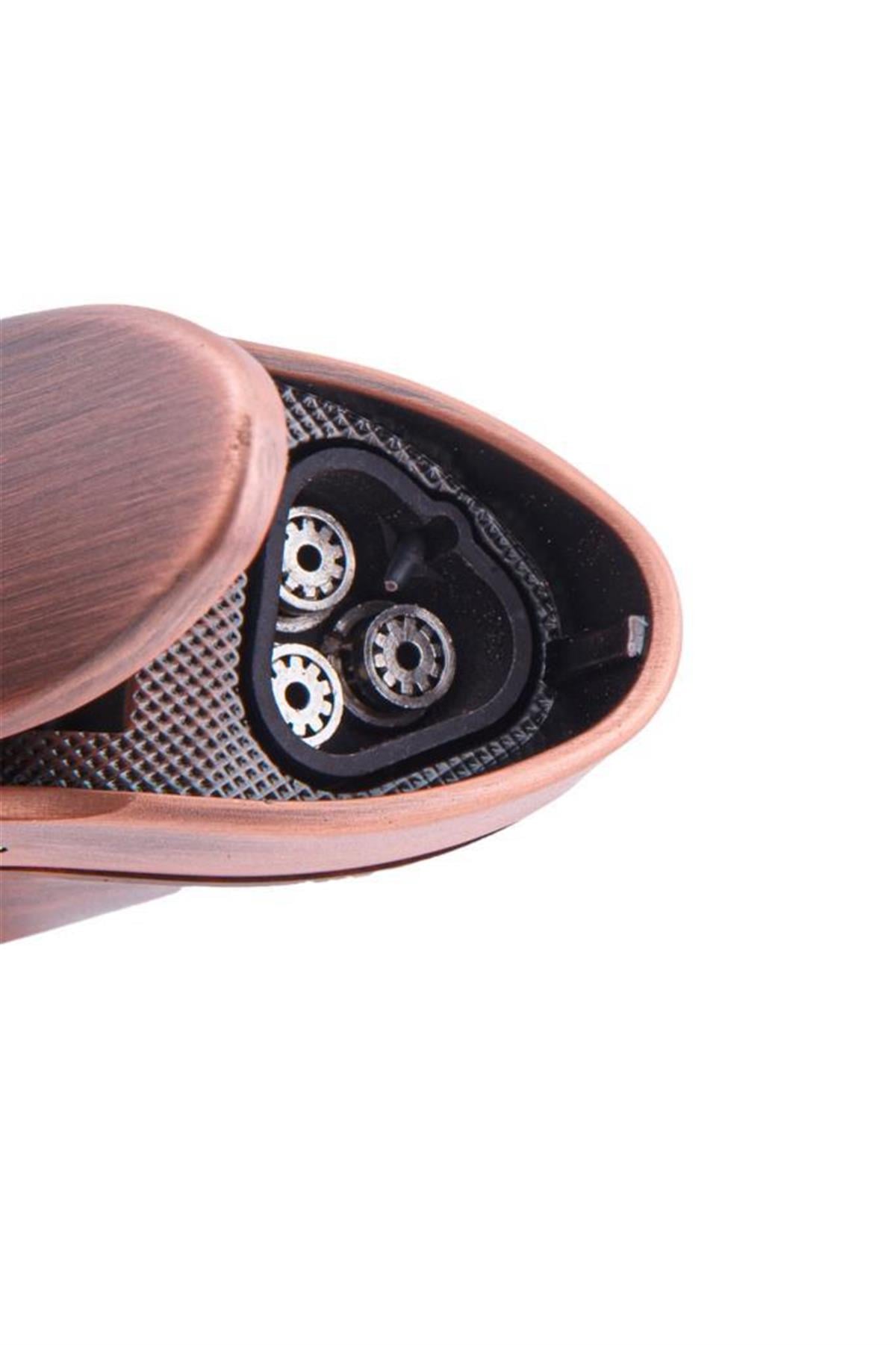 TR5929,Parmida 3 Torch Ahşap Desenli Puro Çakmağı