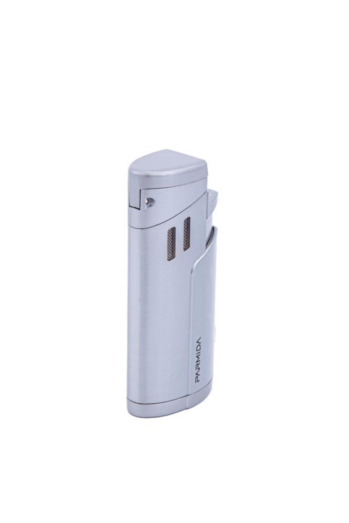 TR5826,Parmida 3 Torch Gümüş Puro Çakmağı