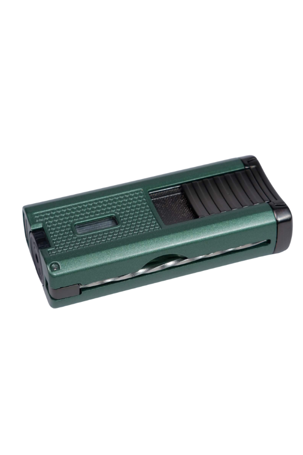 TR9038,Parmida 3 Torch Pürmüz Yeşil Puro Çakmağı