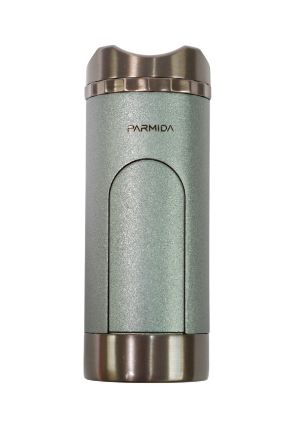 TR8924,Parmida 3 Torch Pürmüz Yeşil Masa Tipi Puro Çakmağı