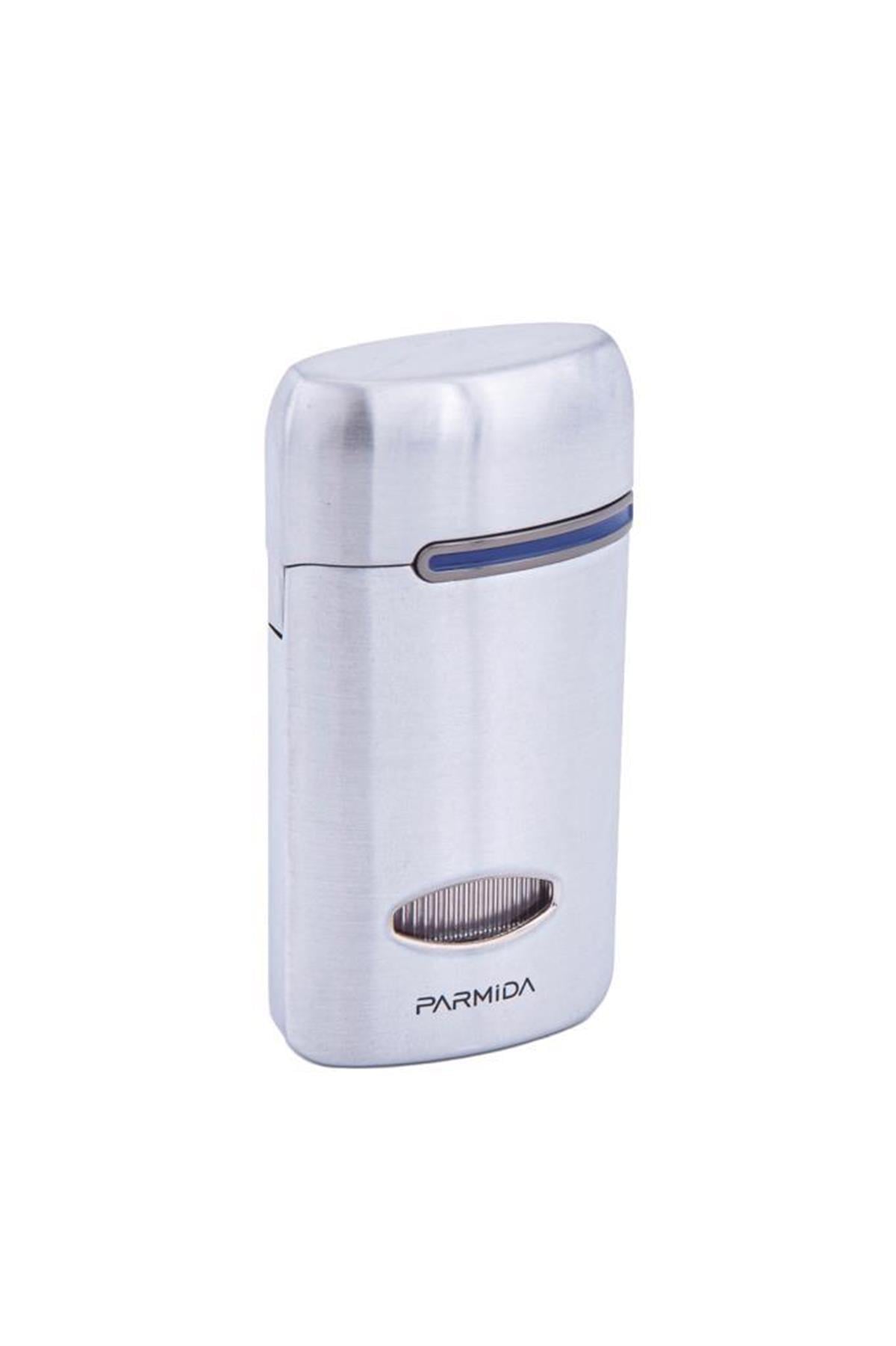 TR5862,Parmida 3 Torch Gümüş Puro Çakmağı