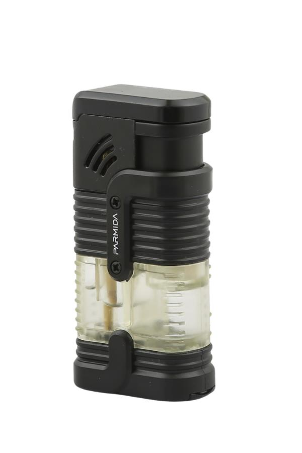 TR7263,Parmida 3 Torch Pürmüz Siyah Puro Çakmağı
