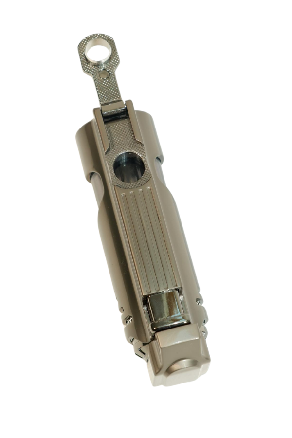 TR9485,Parmida 3 Torch Pürmüz Delicili Gunmetal Metal Puro Çakmağı